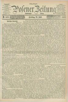 Posener Zeitung. Jg.98, Nr. 508 (24 Juli 1891) - Mittag=Ausgabe