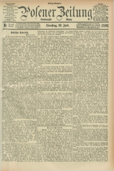 Posener Zeitung. Jg.98, Nr. 517 (28 Juli 1891) - Mittag=Ausgabe.
