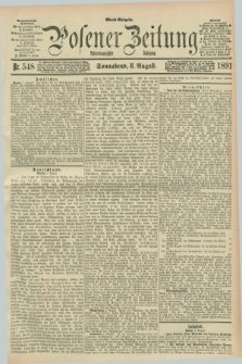 Posener Zeitung. Jg.98, Nr. 548 (8 August 1891) - Abend=Ausgabe.