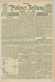 Posener Zeitung. Jg.98, Nr. 566 (15 August 1891) - Abend=Ausgabe.