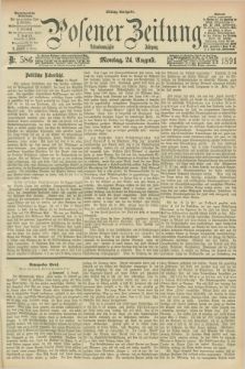 Posener Zeitung. Jg.98, Nr. 586 (24 August 1891) - Mittag=Ausgabe.