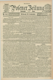 Posener Zeitung. Jg.98, Nr. 665 (23 September 1891) - Abend=Ausgabe.
