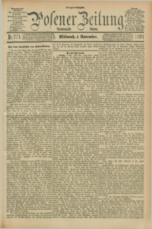 Posener Zeitung. Jg.98, Nr. 771 (4 November 1891) - Morgen=Ausgabe. + dod.