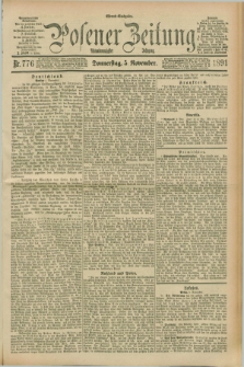Posener Zeitung. Jg.98, Nr. 776 (5 November 1891) - Abend=Ausgabe.