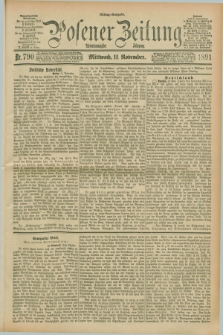 Posener Zeitung. Jg.98, Nr. 790 (11 November 1891) - Mittag=Ausgabe.
