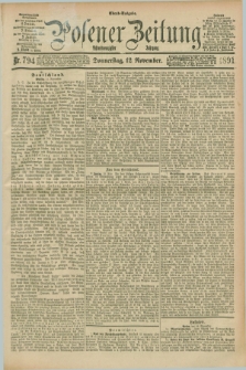 Posener Zeitung. Jg.98, Nr. 794 (12 November 1891) - Abend=Ausgabe.