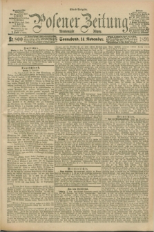Posener Zeitung. Jg.98, Nr. 800 (14 November 1891) - Abend=Ausgabe.