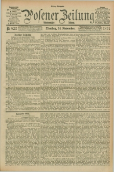 Posener Zeitung. Jg.98, Nr. 823 (24 November 1891) - Mittag=Ausgabe.