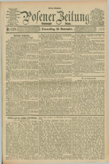 Posener Zeitung. Jg.98, Nr. 829 (26 November 1891) - Mittag=Ausgabe.