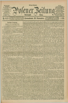 Posener Zeitung. Jg.98, Nr. 835 (28 November 1891) - Mittag=Ausgabe.