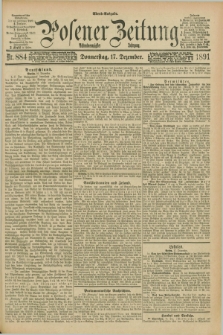 Posener Zeitung. Jg.98, Nr. 884 (17 Dezember 1891) - Abend=Ausgabe.