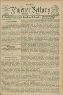 Posener Zeitung. Jg.98, Nr. 888 (19 Dezember 1891) - Morgen=Ausgabe. + dod.