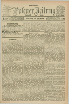 Posener Zeitung. Jg.98, Nr. 897 (23 Dezember 1891) - Morgen=Ausgabe. + dod.