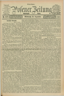 Posener Zeitung. Jg.98, Nr. 898 (23 Dezember 1891) - Mittag=Ausgabe.