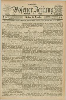 Posener Zeitung. Jg.98, Nr. 902 (25 Dezember 1891) - Morgen=Ausgabe. + dod.