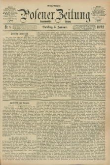 Posener Zeitung. Jg.99, Nr. 8 (5 Januar 1892) - Mittag=Ausgabe.