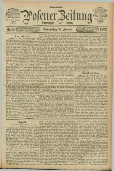Posener Zeitung. Jg.99, Nr. 68 (28 Januar 1892) - Mittag=Ausgabe.