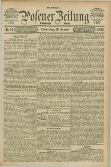 Posener Zeitung. Jg.99, Nr. 69 (28 Januar 1892) - Abend=Ausgabe.