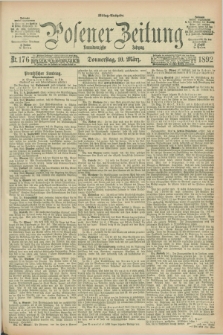 Posener Zeitung. Jg.99, Nr. 176 (10 März 1892) - Mittag=Ausgabe.
