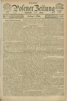 Posener Zeitung. Jg.99, Nr. 178 (11 März 1892) - Morgen=Ausgabe. + dod.