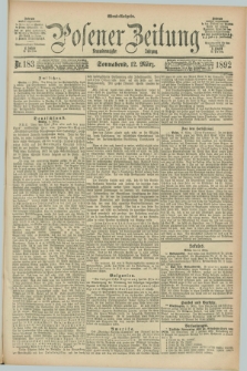 Posener Zeitung. Jg.99, Nr. 183 (12 März 1892) - Abend=Ausgabe.