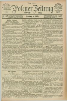 Posener Zeitung. Jg.99, Nr. 197 (18 März 1892) - Mittag=Ausgabe.