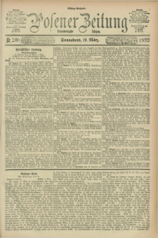 Posener Zeitung. Jg.99, Nr. 200 (19 März 1892) - Mittag=Ausgabe.