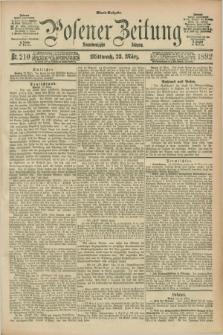 Posener Zeitung. Jg.99, Nr. 210 (23 März 1892) - Abend=Ausgabe.
