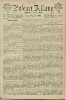 Posener Zeitung. Jg.99, Nr. 211 (24 März 1892) - Morgen=Ausgabe. + dod.
