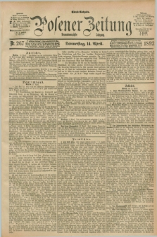 Posener Zeitung. Jg.99, Nr. 267 (14 April 1892) - Abend=Ausgabe.