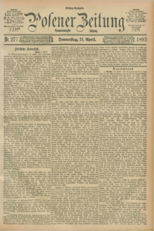 Posener Zeitung. Jg.99, Nr. 277 (21 April 1892) - Mittag=Ausgabe.