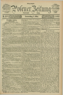 Posener Zeitung. Jg.99, Nr. 313 (5 Mai 1892) - Mittag=Ausgabe.