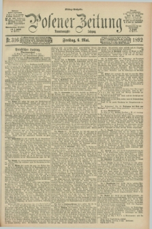 Posener Zeitung. Jg.99, Nr. 316 (6 Mai 1892) - Mittag=Ausgabe.