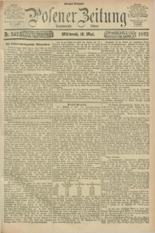 Posener Zeitung. Jg.99, Nr. 342 (18 Mai 1892) - Morgen=Ausgabe. + dod.