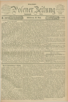 Posener Zeitung. Jg.99, Nr. 343 (18 Mai 1892) - Mittag=Ausgabe.
