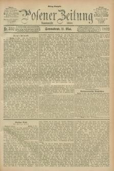 Posener Zeitung. Jg.99, Nr. 352 (21 Mai 1892) - Mittag=Ausgabe.