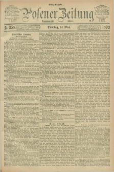 Posener Zeitung. Jg.99, Nr. 358 (24 Mai 1892) - Mittag=Ausgabe.