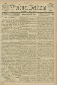 Posener Zeitung. Jg.99, Nr. 367 (28 Mai 1892) - Mittag=Ausgabe.