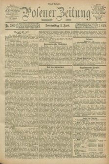 Posener Zeitung. Jg.99, Nr. 380 (2 Juni 1892) - Abend=Ausgabe.