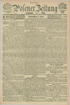 Posener Zeitung. Jg.99, Nr. 394 (9 Juni 1892) - Abend=Ausgabe.