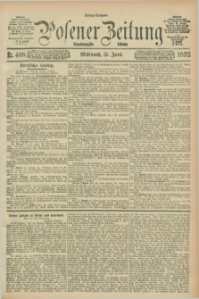 Posener Zeitung. Jg.99, Nr. 408 (15 Juni 1892) - Mittag=Ausgabe.