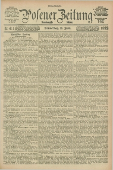Posener Zeitung. Jg.99, Nr. 411 (16 Juni 1892) - Mittag=Ausgabe.