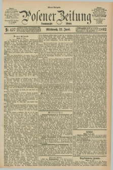 Posener Zeitung. Jg.99, Nr. 427 (22 Juni 1892) - Abend=Ausgabe.