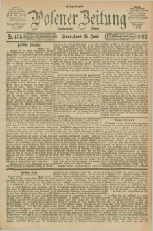 Posener Zeitung. Jg.99, Nr. 435 (25 Juni 1892) - Mittag=Ausgabe.