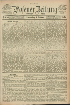 Posener Zeitung. Jg.99, Nr. 699 (6 Oktober 1892) - Mittag=Ausgabe.
