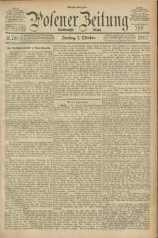 Posener Zeitung. Jg.99, Nr. 701 (7 Oktober 1892) - Morgen=Ausgabe. + dod.
