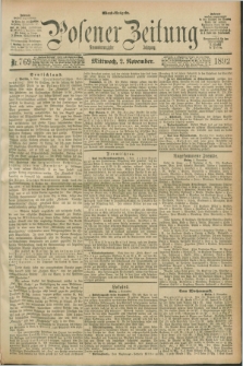 Posener Zeitung. Jg.99, Nr. 769 (2 November 1892) - Abend=Ausgabe.
