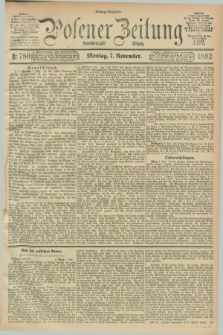 Posener Zeitung. Jg.99, Nr. 780 (7 November 1892) - Mittag=Ausgabe.