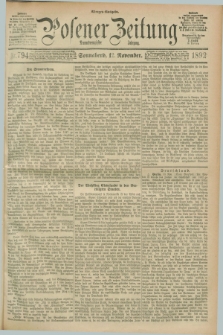 Posener Zeitung. Jg.99, Nr. 794 (12 November 1892) - Morgen=Ausgabe. + dod.