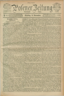 Posener Zeitung. Jg.99, Nr. 816 (21 November 1892) - Mittag=Ausgabe.